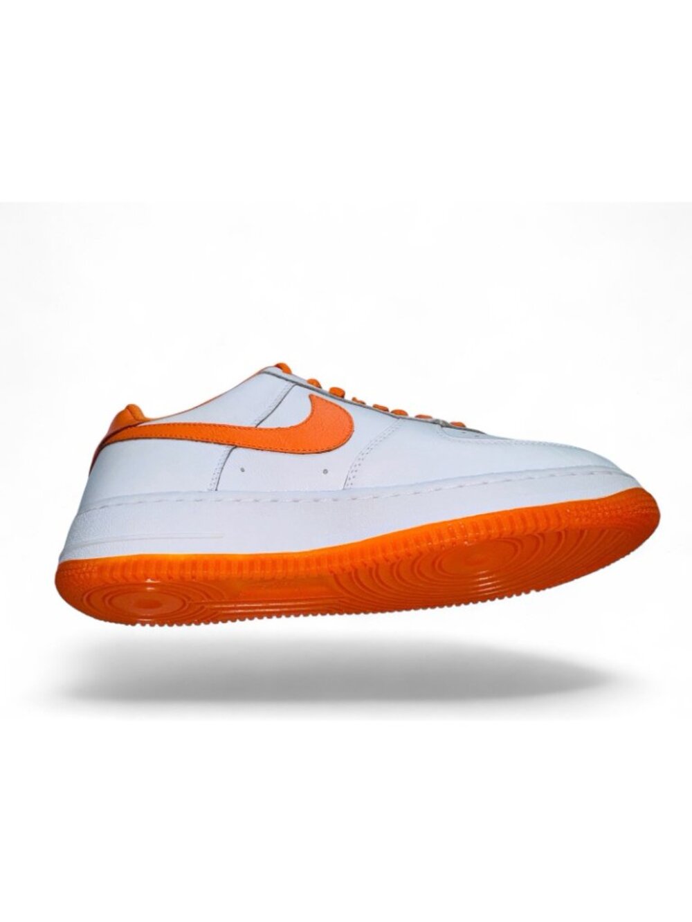 Nike ID Air Force 1 Low Shoes Safety Orange White Men's Syracuse Custom By You - Picture 2 of 13